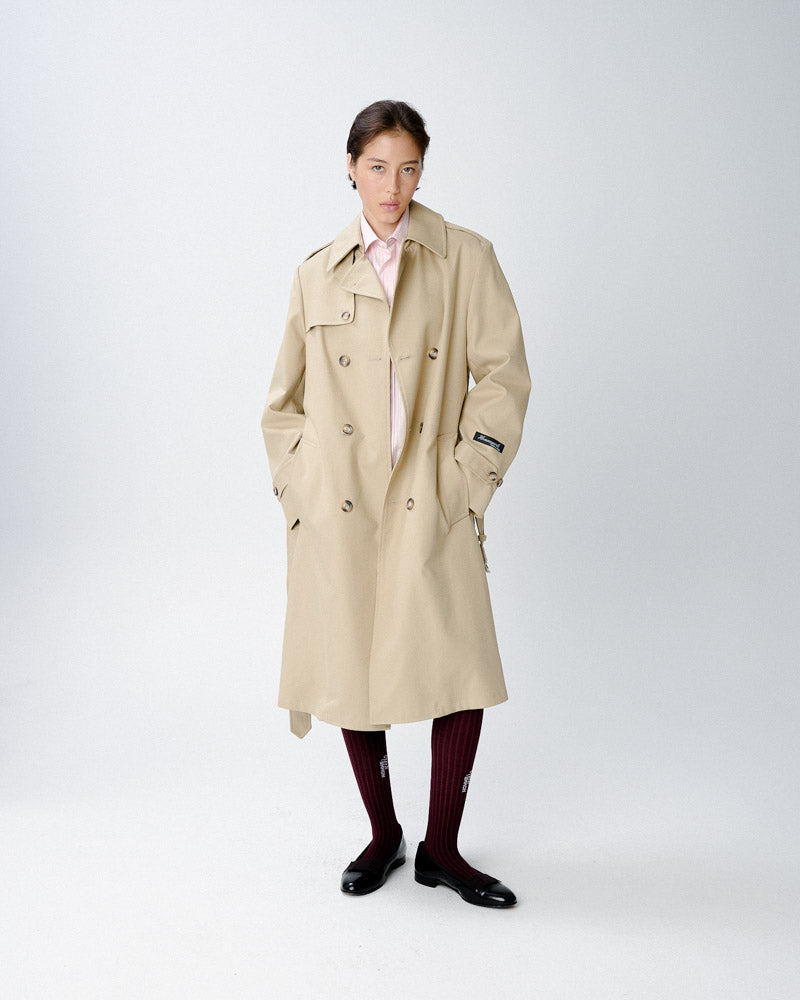 Trench Coat in Khaki HOMMEGIRLS