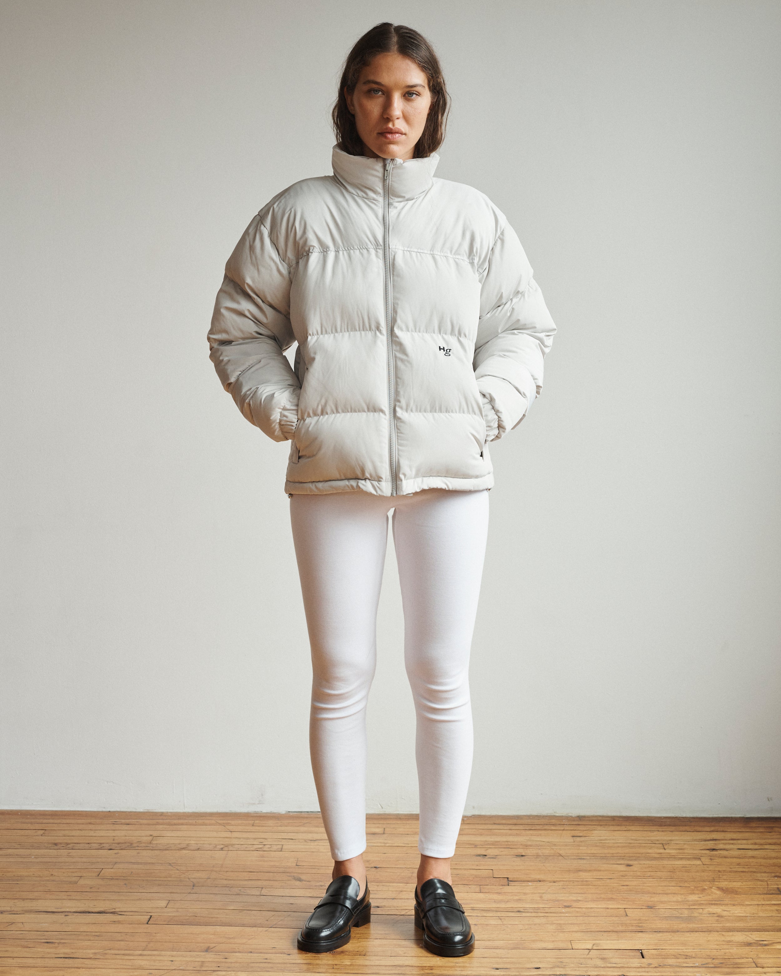 Dove store feather jacket