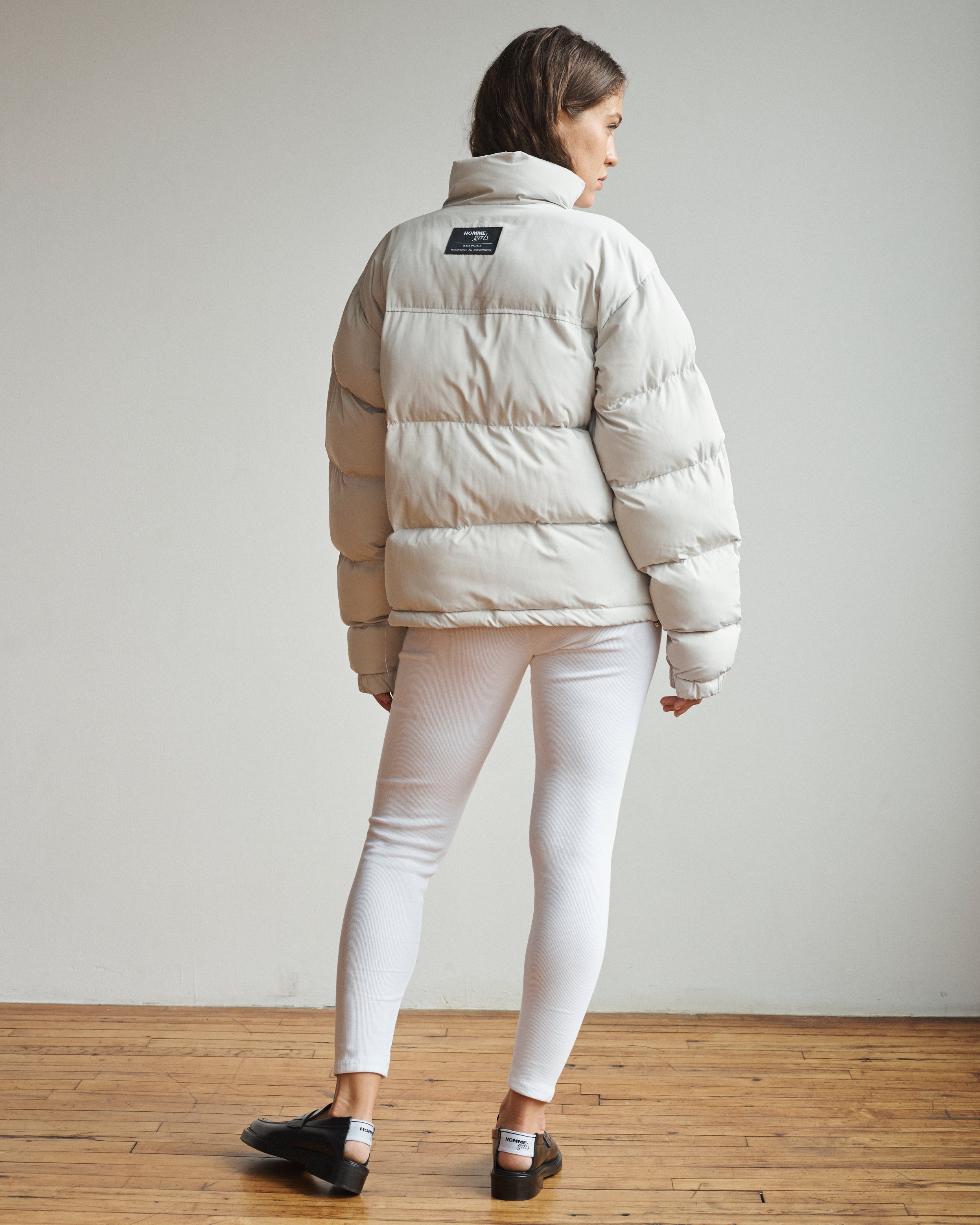 Puffer Jacket in Dove Gray – HOMMEGIRLS