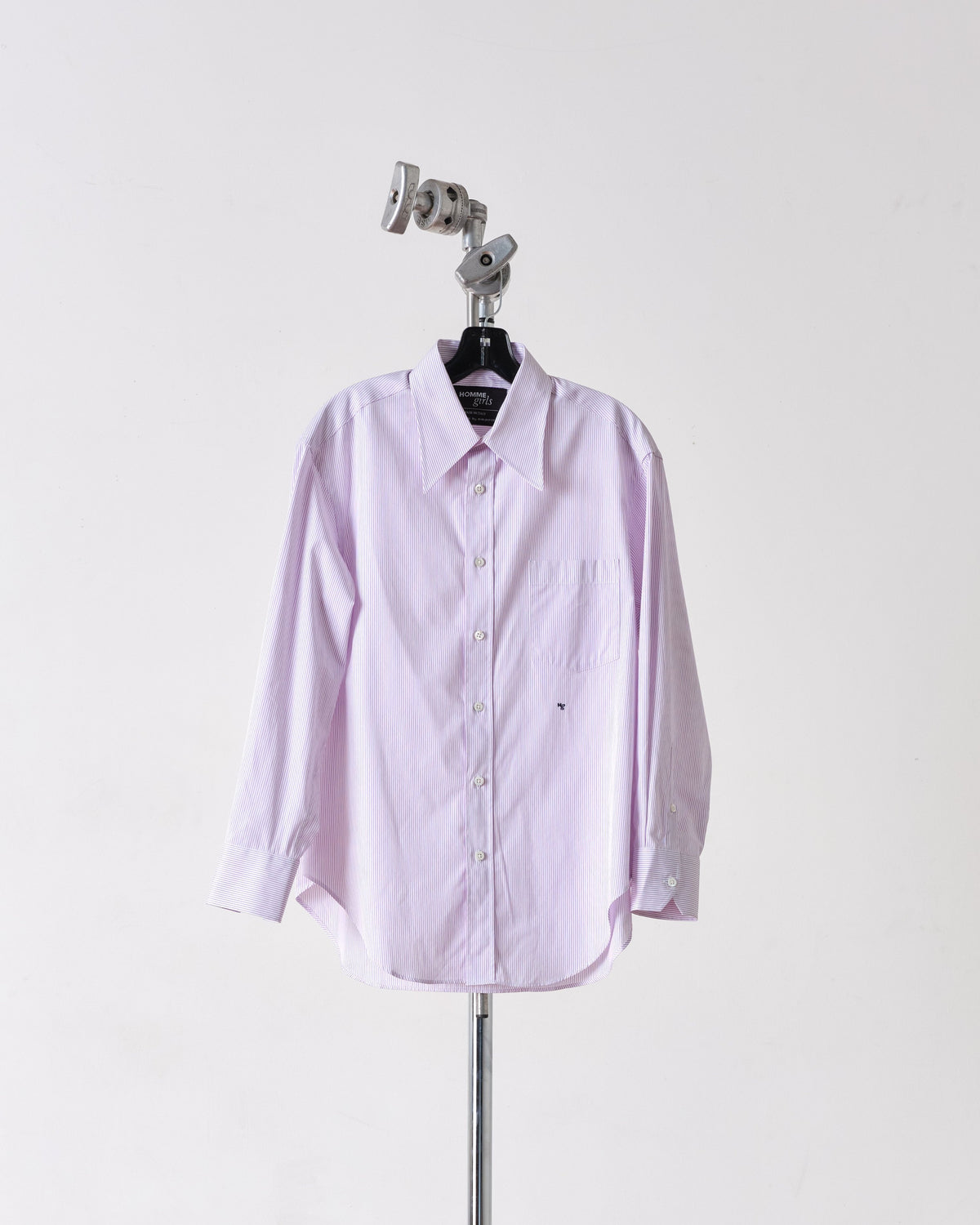 70's Pocket Shirt in Lavender Stripe