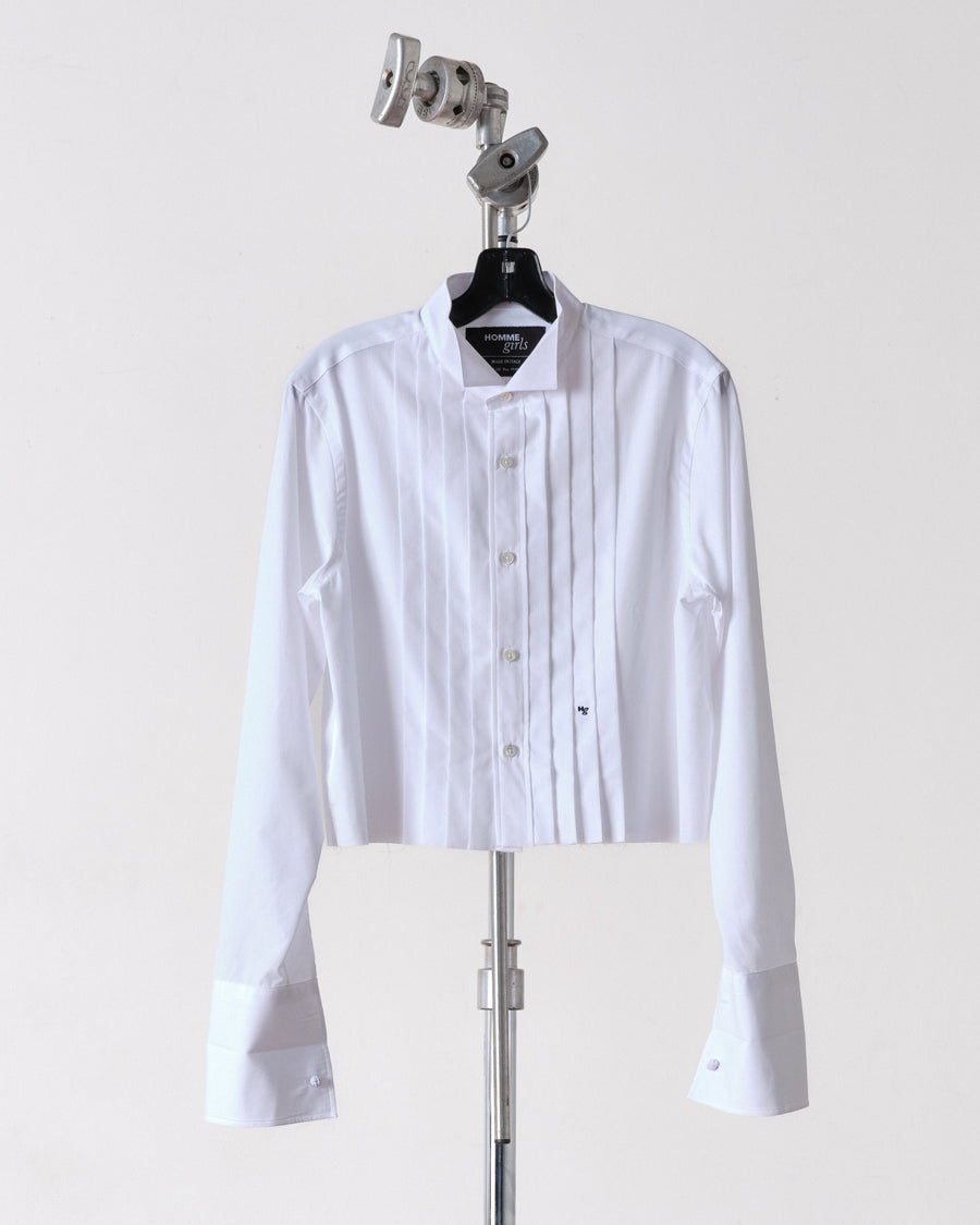 Cropped Tuxedo Shirt