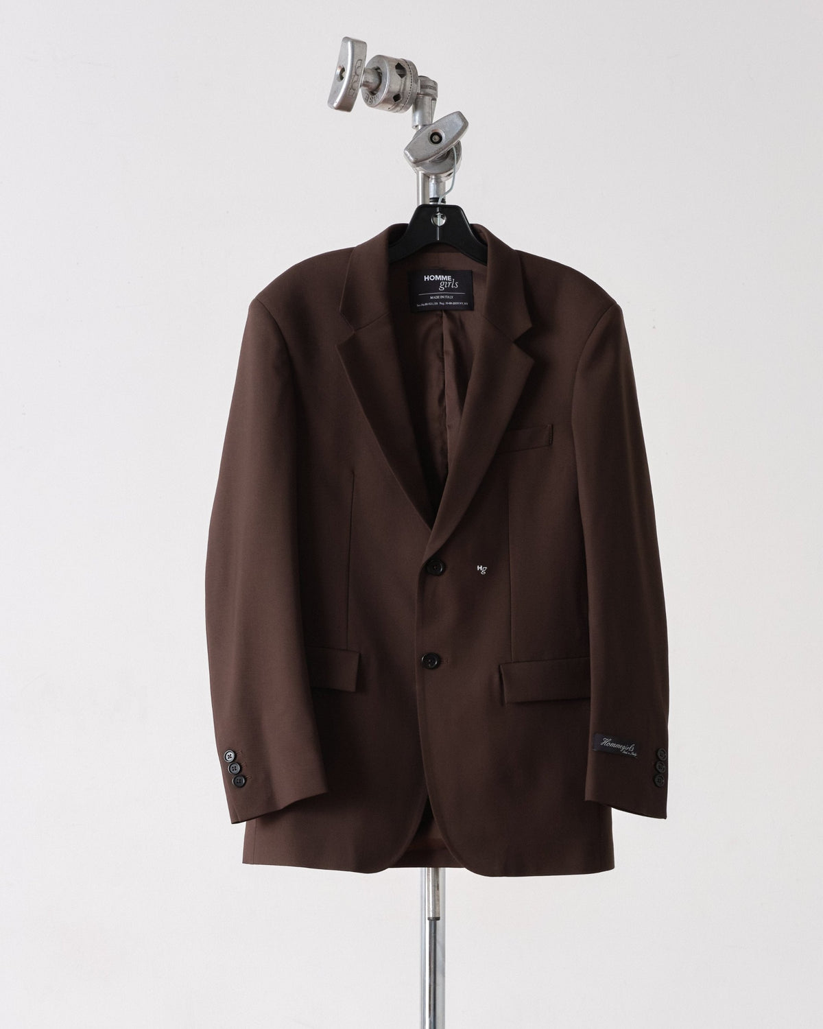 Single Breasted Blazer in Espresso Brown