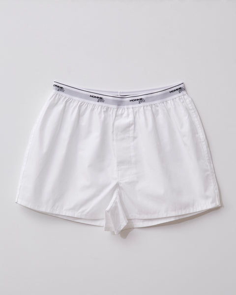 Boxer shorts with a grey waistband · White · Homewear