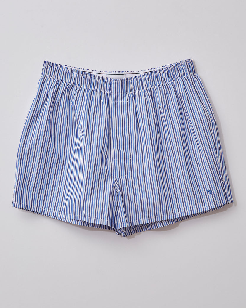 Boxer N.2 in Multi Blue Stripe – HOMMEGIRLS