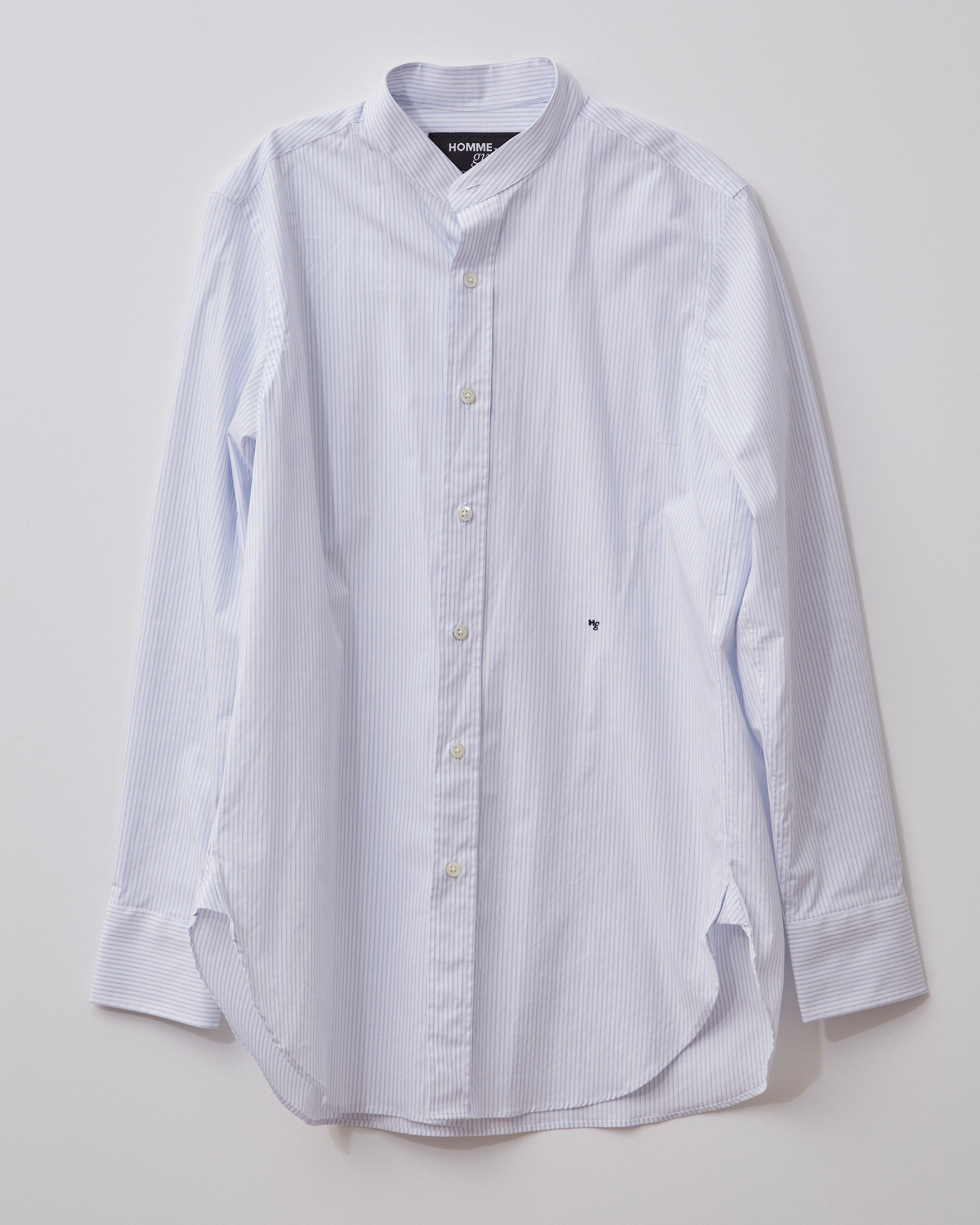 White shirt with grey hot sale stripes