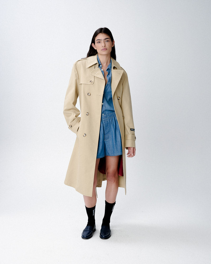 Trench Coat in Khaki