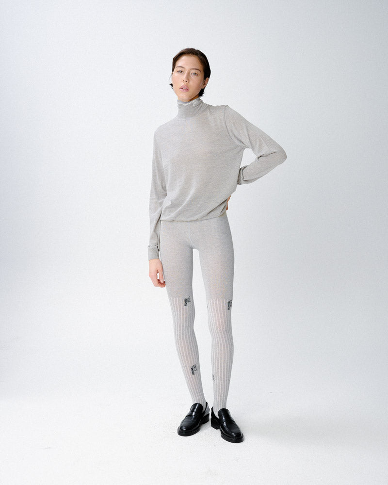 HG Logo Tights in Heather Grey