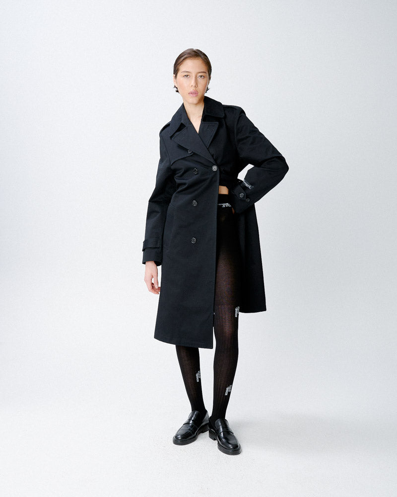 Classic Trench Coat in Black