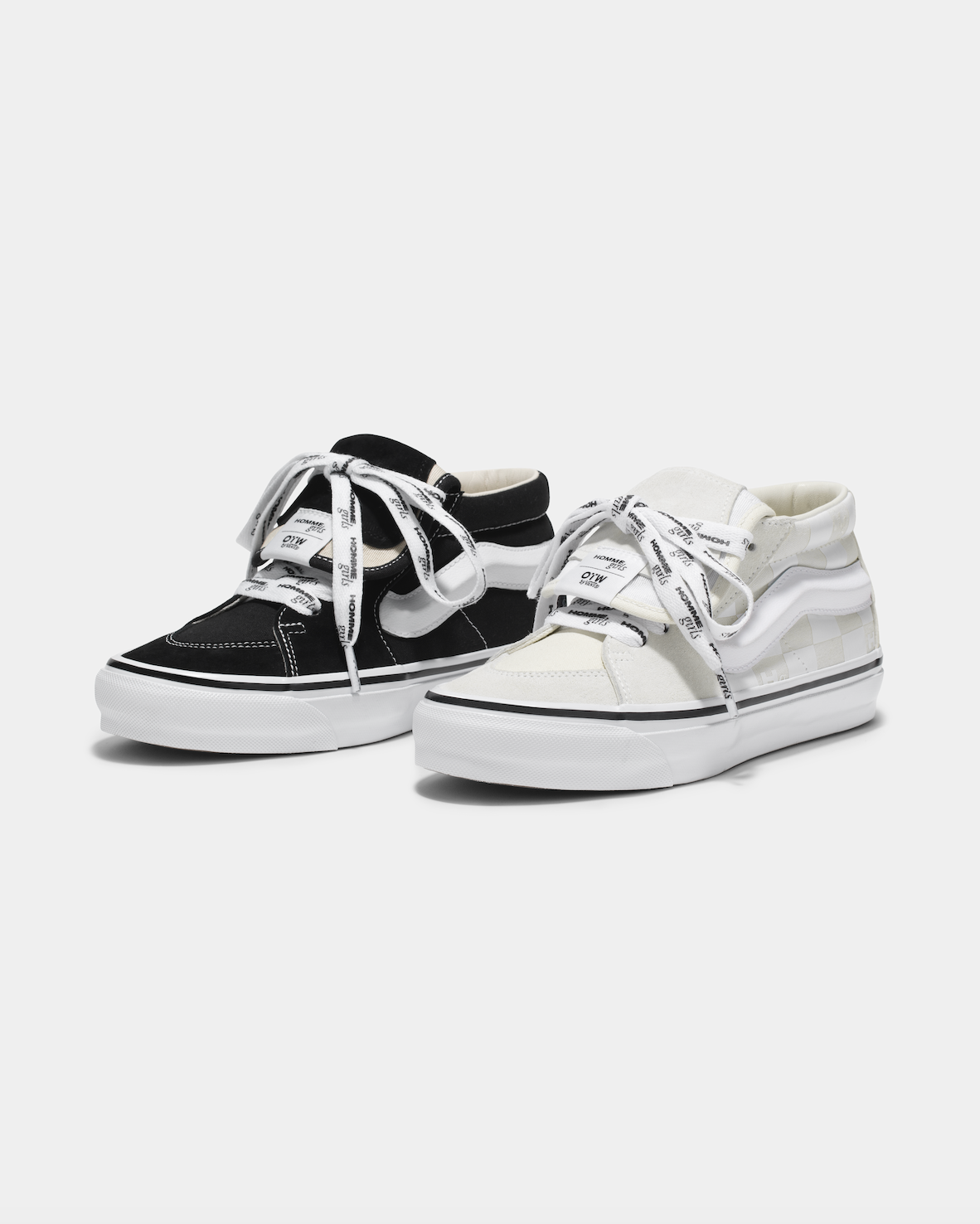 OTW HOMMEGIRLS Sk8-Mid Reissue 83 OST in White Checkered