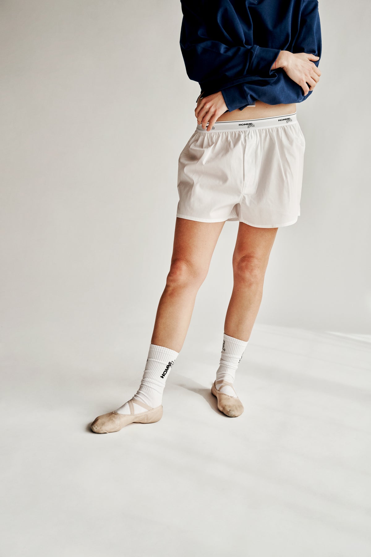 Original White Boxer Shorts – HOMMEGIRLS