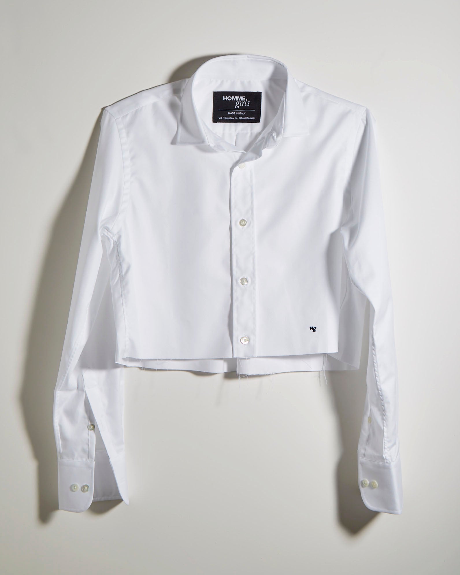 Original Men's White Cropped Shirt – HOMMEGIRLS