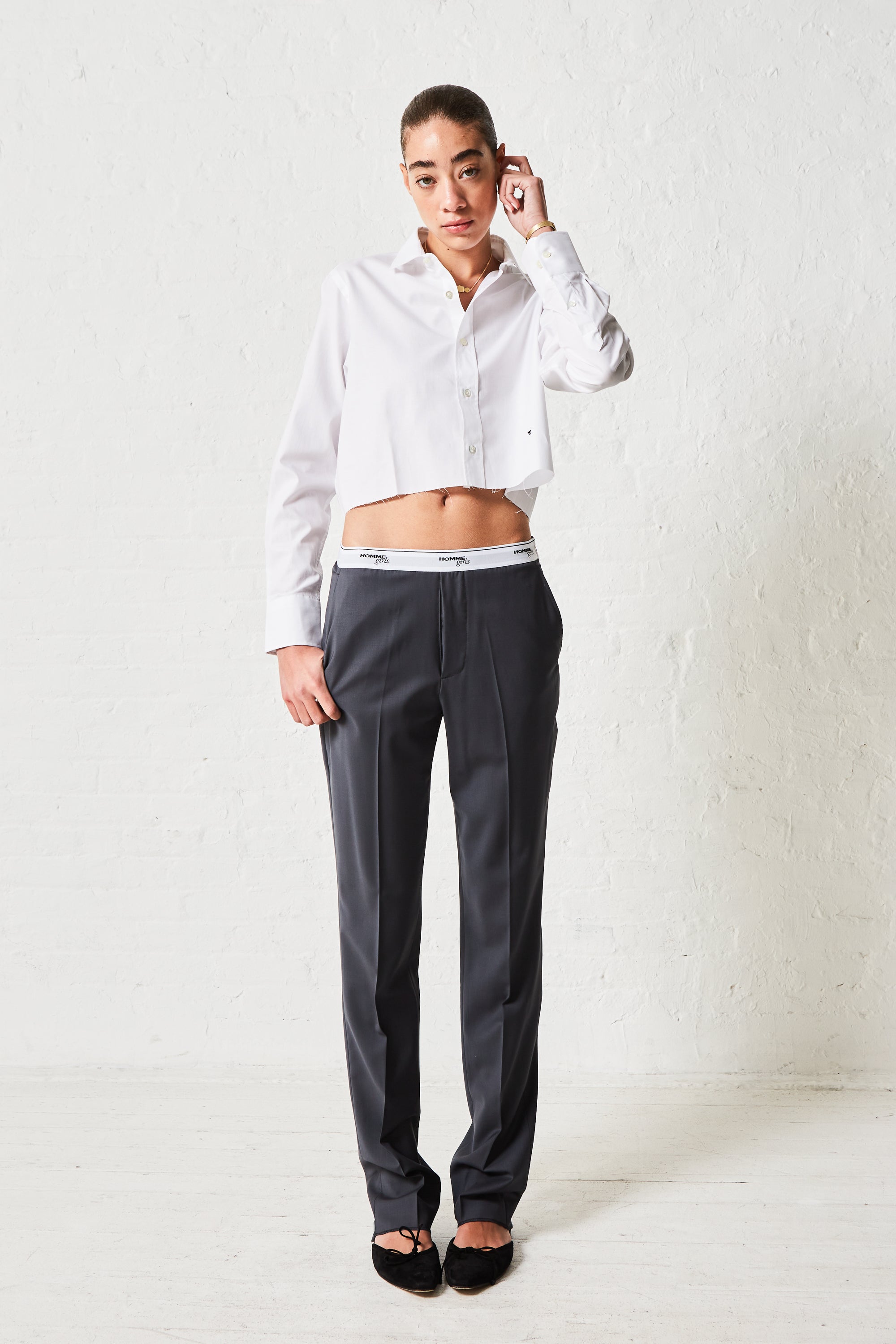 Buy TINY GIRL Solid Denim Regular Fit Girls Pants | Shoppers Stop